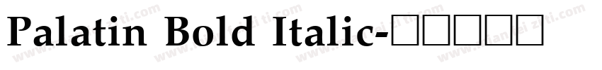 Palatin Bold Italic字体转换